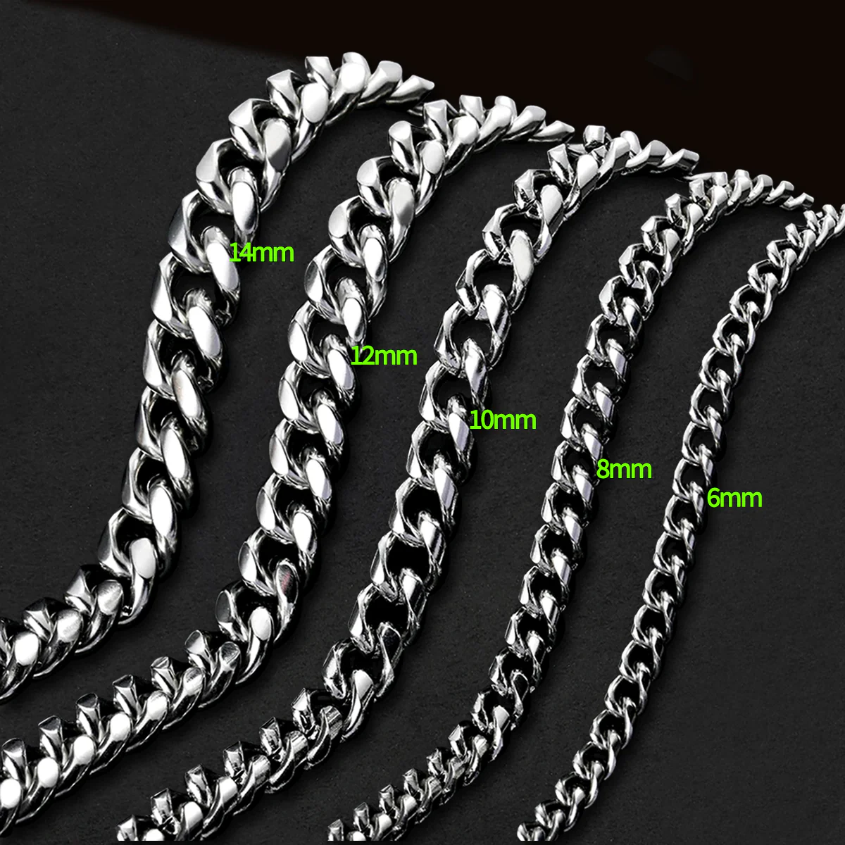 12mm White Gold Miami Cuban Chain - Image 4