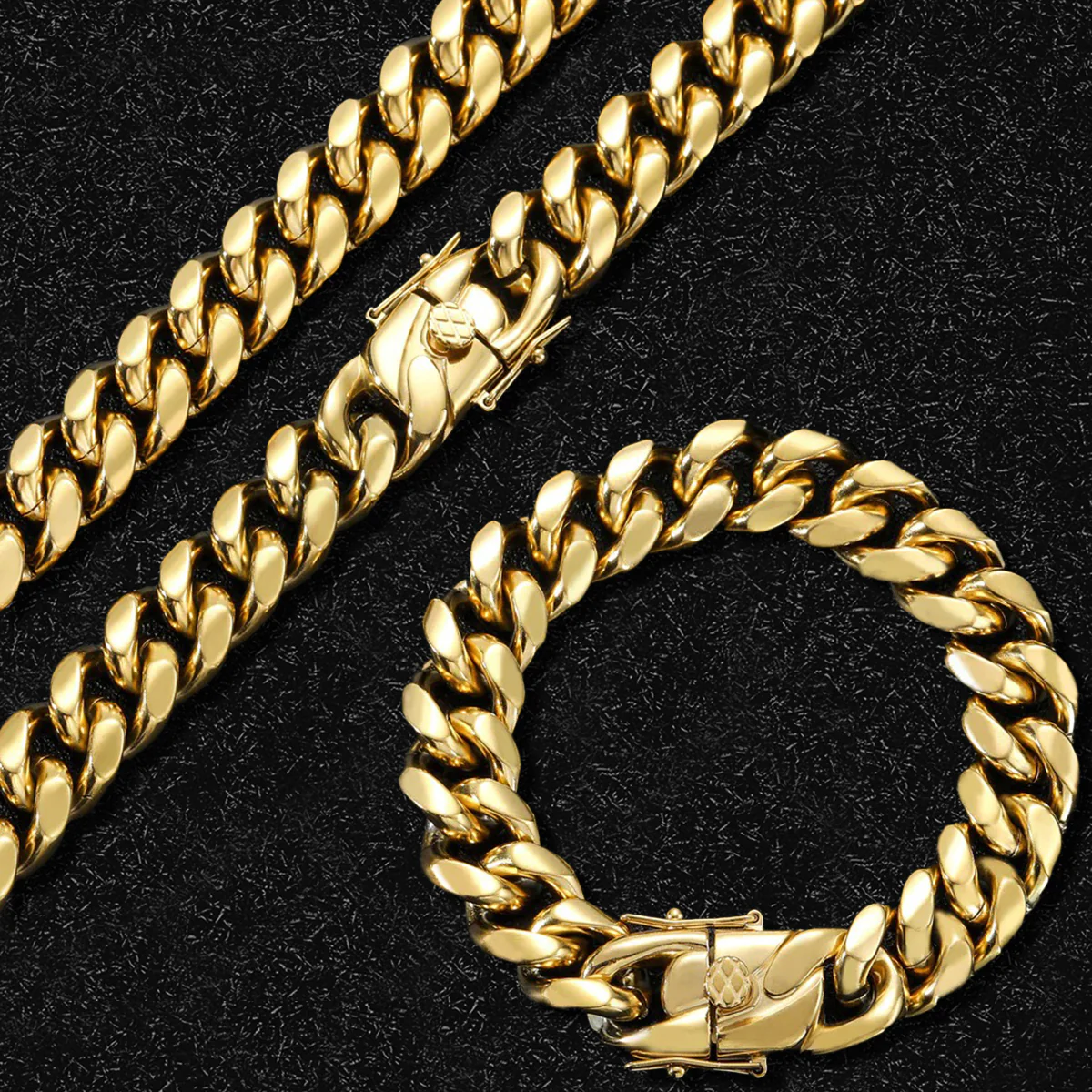 14mm 14K Gold Miami Cuban Chain - Image 4