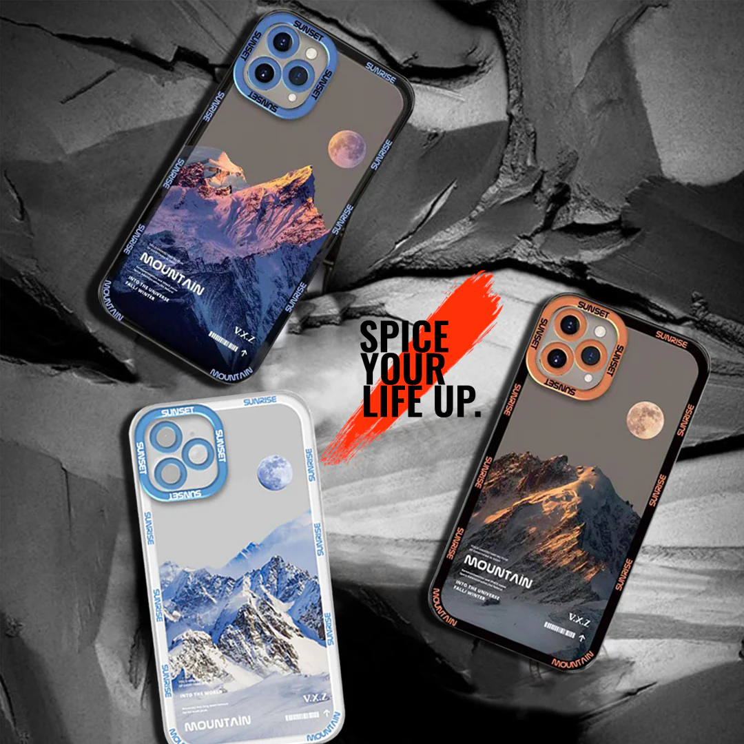 Transparent Phone Case | White Snow Mountain - Image 4
